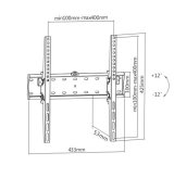 Gembird WM-55T-02 tv-beslag 139,7 cm (55