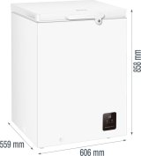 Gorenje FH15E6W5 Kummefryser Fritst�ende 141 L Hvid #5