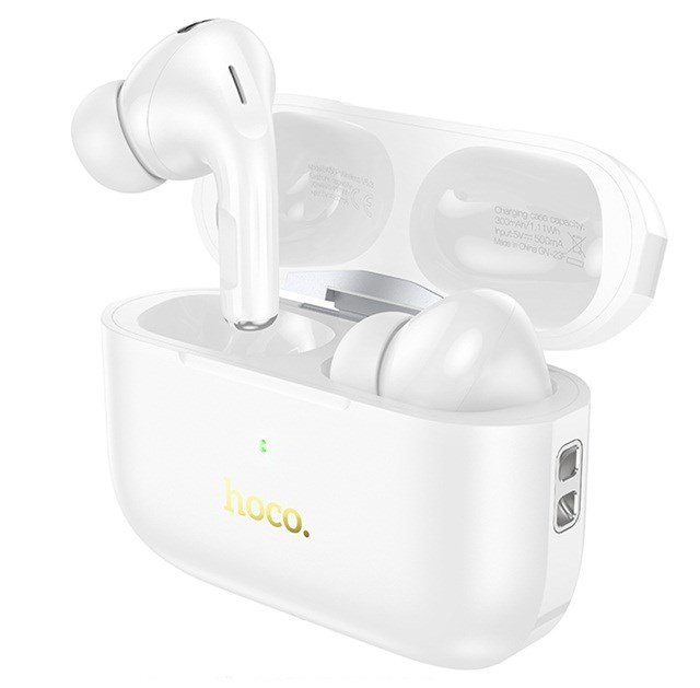 Hoco EW56 Plus Generoso Trdlst headset i rerne Opkald/musik Bluetooth Hvid #3