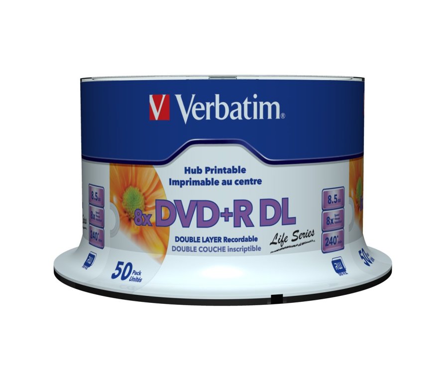 Verbatim 97693 tom DVD 8,5 GB DVD+R DL 50 stk #4