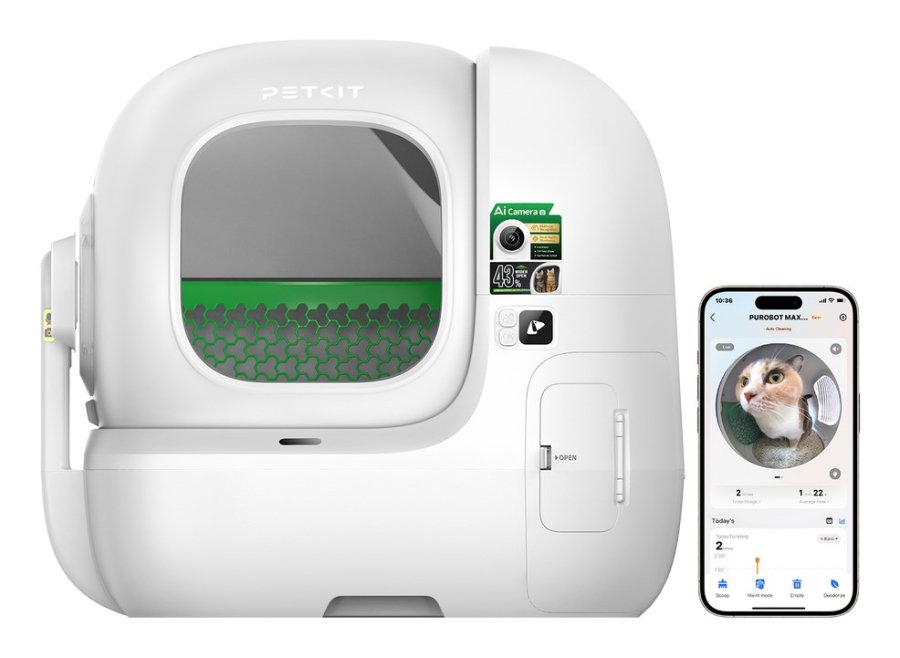 PETKIT Max Pro 2 Kat �ben kuldkasse Hvid #1