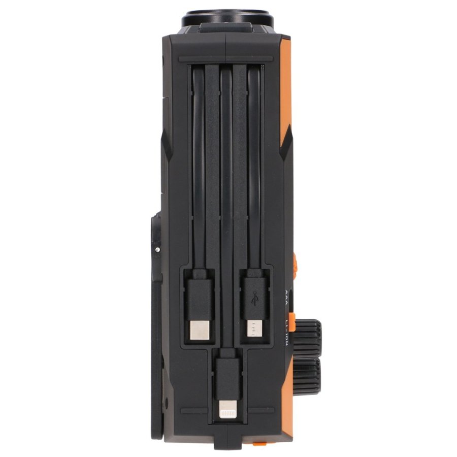 Extralink RADIO AWARYJNE SOLARNE Z KORBKA DYNAMO POWERBANK 4000MAH Z LATARKA SOS SR-4000 B�rbar Analog Sort, Orange #54