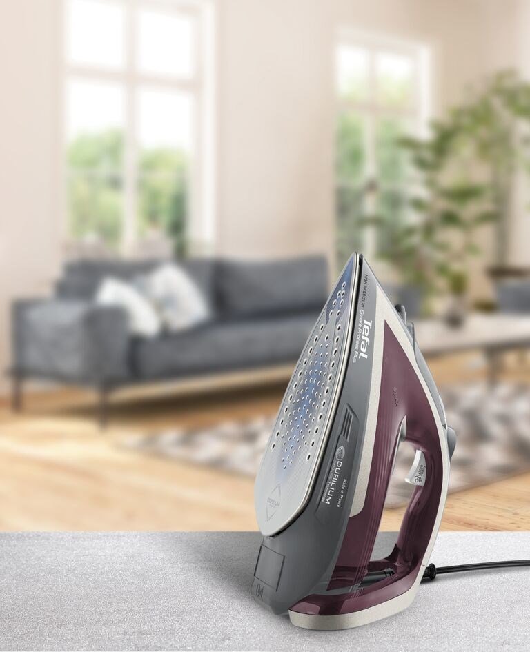Tefal Smart Protect Plus FV6870 Tr & dampstrygejern Durilium Airglide-slplade 2800 W Rd #8