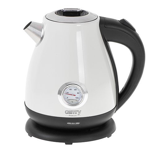 Camry | Kettle with a thermometer | CR 1344 | Electric | 2200 W | 1.7 L | Stainless steel | 360 rotational base | White #3