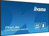 iiyama LH7565UHSB-B1 skilte display Kiosk design 189,2 cm (74.5