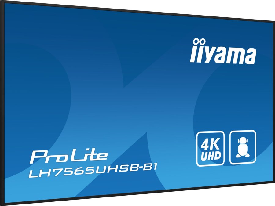 iiyama LH7565UHSB-B1 skilte display Kiosk design 189,2 cm (74.5