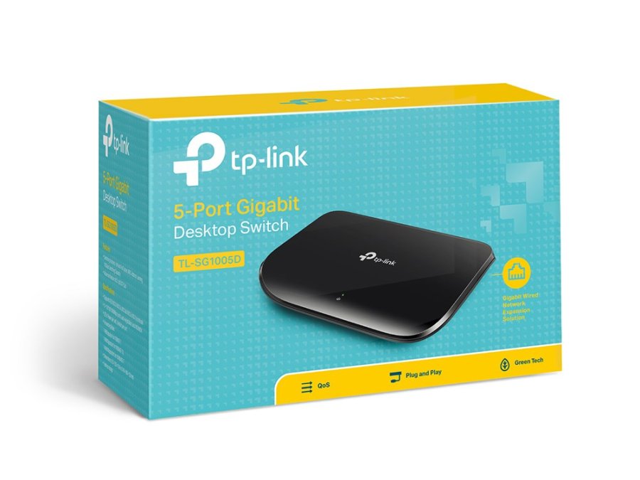 TP-Link TL-SG1005D netv�rksswitch Ikke administreret Gigabit Ethernet (10/100/1000) Sort #4