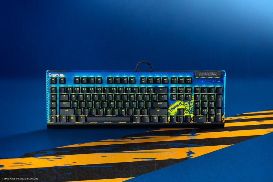 Razer BlackWidow V4 X - Fortnite Edition tastatur Spil USB US engelsk Sort #6