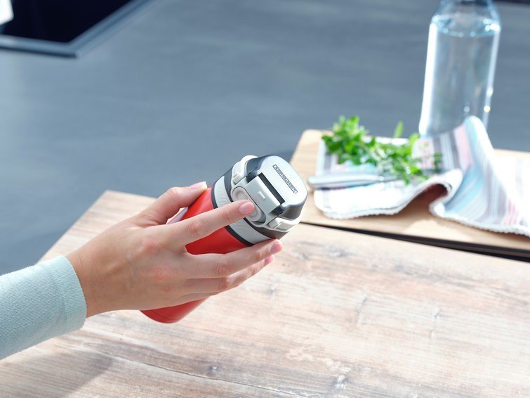 Leifheit 03245 rejsekrus 350 ml Sort, Rd Rustfrit stl #2