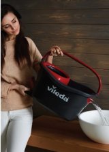 Mop with Bucket Vileda mop en steel Supermocio 3Action Hvid Rd Mikrofibre #9