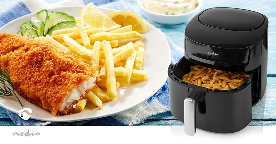 Hot Air Fryer | 7,2 l | Timer: 240 min | Antal forudindstillede programmer: 8 | Digital | Sort #11