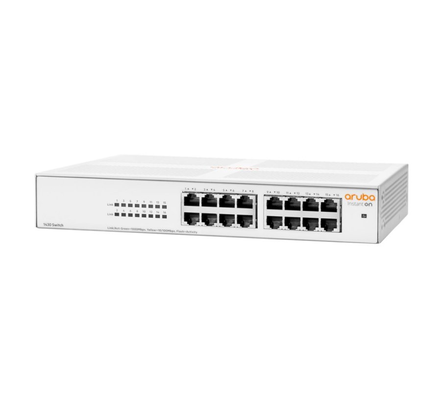 HPE Aruba Networking Aruba Instant On 1430 16G Ikke administreret L2 Gigabit Ethernet (10/100/1000) 1U Hvid #3