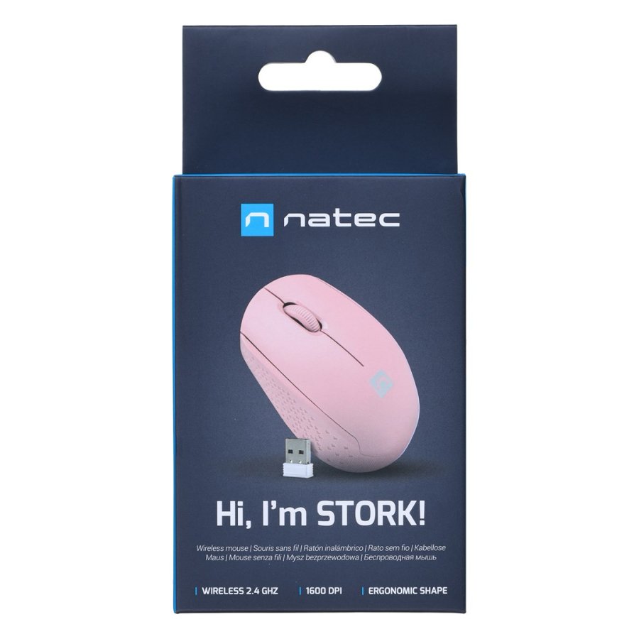 NATEC STORK mus Hjem Ambidextrous RF Wireless + USB Type-A Optisk 1600 dpi #8