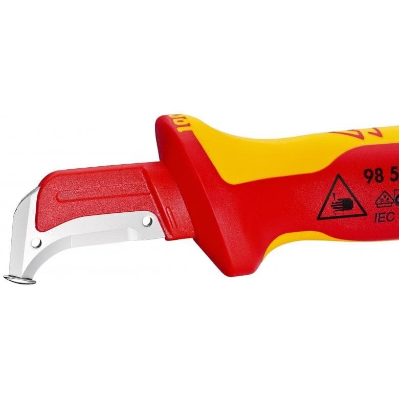 Knipex 98 55 SB hobbykniv Rd, Gul Fast klingekniv #4