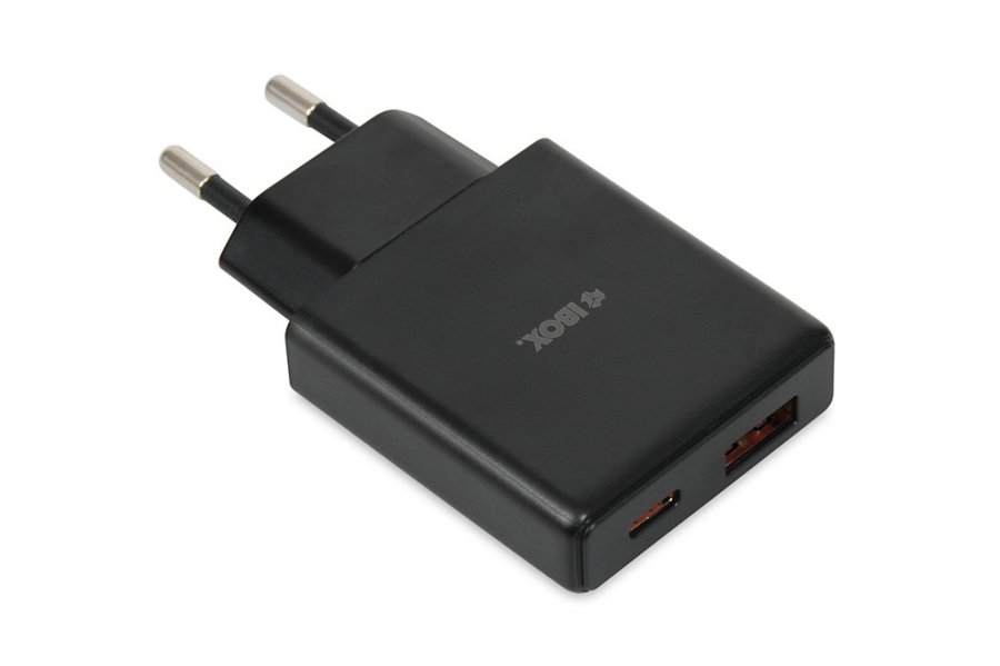 iBOX C-43 Slim GaN PD30W netoplader, sort #2