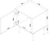 Cama Sengebord 2 stk ISLA 44,5x40x59 sort mat #4