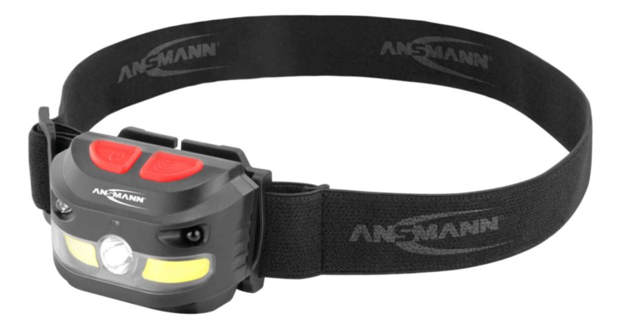 Ansmann HD250RS Sort Hovedbnd lommelygte COB LED #1