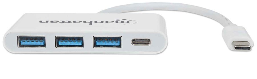 Manhattan 163552 interface hub USB 3.2 Gen 1 (3.1 Gen 1) Type-C 5000 Mbit/s Hvid #4
