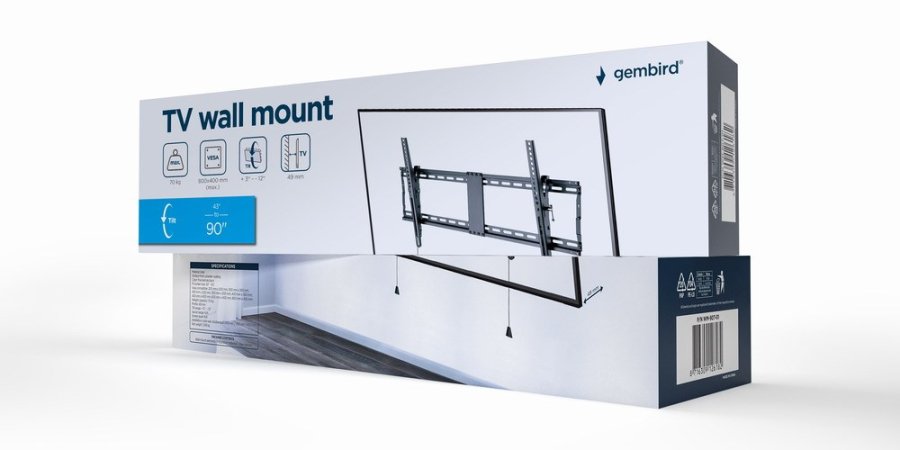 Gembird WM-90T-01 tv-beslag 2,29 m (90