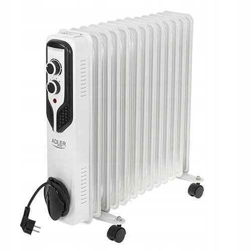Adler | Oil-Filled Radiator | AD 7818 | Oil Filled Radiator | 2500 W | Number of power levels 3 | Suitable for rooms up to  m2 | White #1