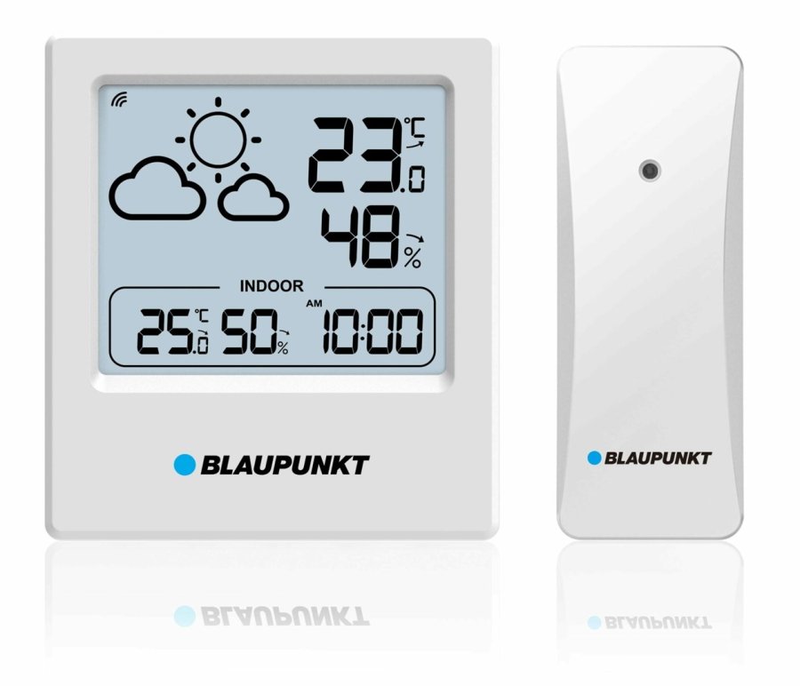 Vejrstation med udendrs sensor Blaupunkt WS10WH #1