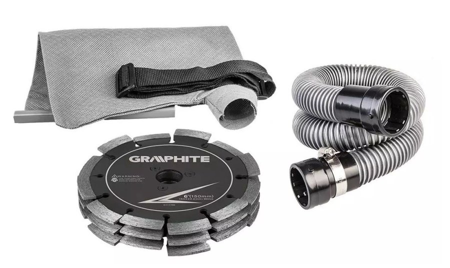 Brolgningsmaskine 2400W Graphite 150mm klinge med kuffert #2