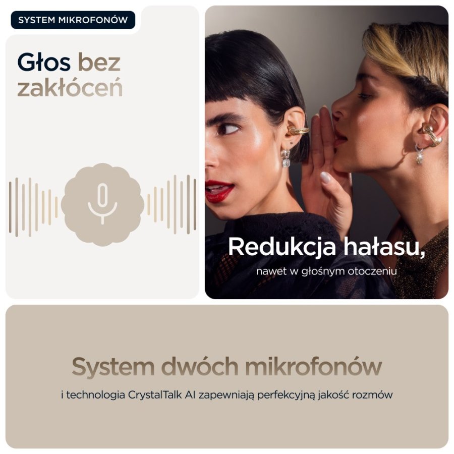 Motorola moto buds loop Headset Trdls re-clip-on Opkald/Musik/Sport/Hverdag Bluetooth Beige #14