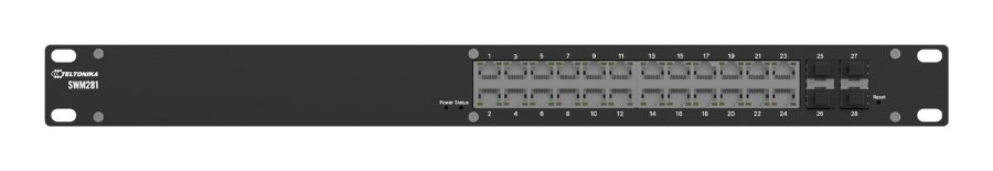 Teltonika SWM281 Administreret L2+ Gigabit Ethernet (10/100/1000) Sort #1