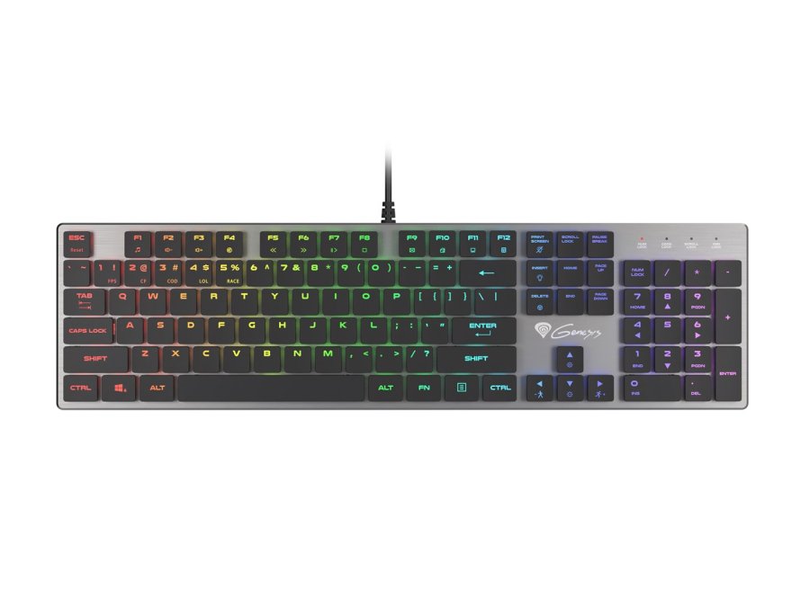 GENESIS Thor 420 RGB tastatur Spil USB QWERTY US International Slv #3
