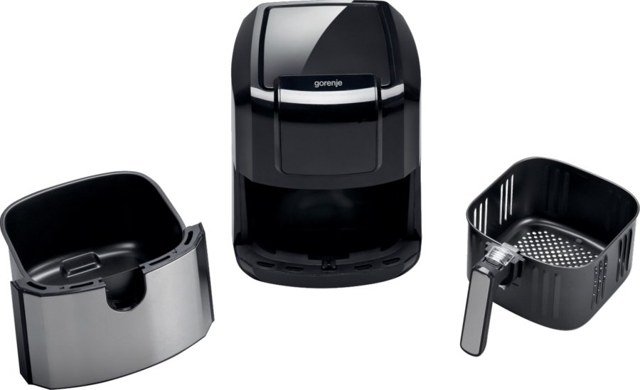 Gorenje AF1700DB frituregryde Enkelt 5 L Indbygget 1700 W Varmluftsteger Sort, Metallic #7