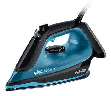 Braun TexStyle 5 Dampstrygejern Keramisk stryges�l 2600 W Sort, Bl� #1