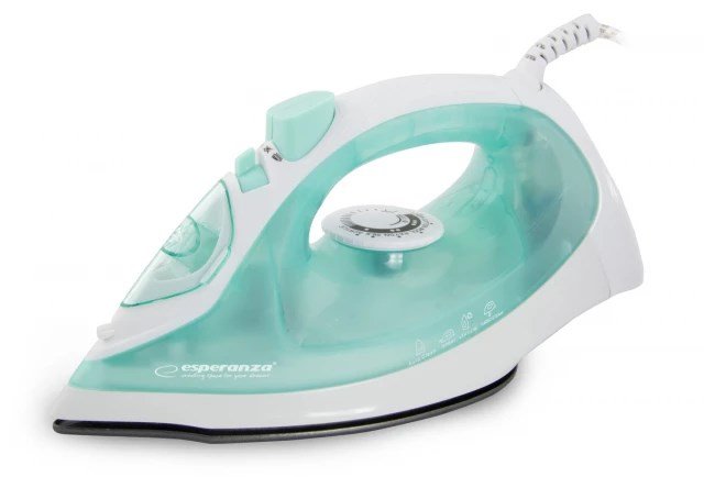 Esperanza EHI005 dampstrygejern med keramisk plade grn, hvid 2200 W #1