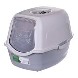 DIAMENTIQ BAYA white/light grey -  kattebakke - 55,5 x 40 x 38,7 cm #1