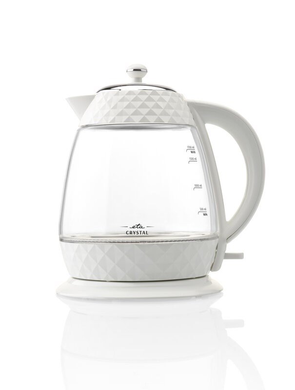 Eta Crystal elkedel 1,7 L 2200 W Transparent, Hvid #3
