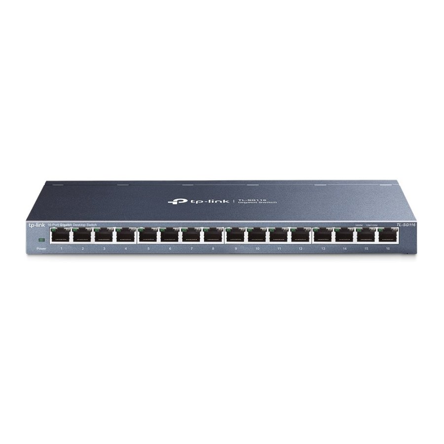 TP-Link TL-SG116 netv�rksswitch Ikke administreret Gigabit Ethernet (10/100/1000) Sort #1