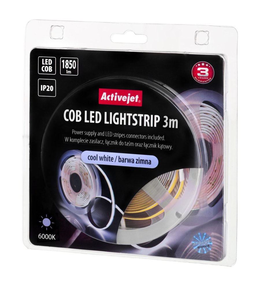 Activejet AJE-COB 3m zim Universal stribelys Indendrs #4