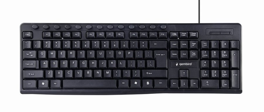Gembird KB-UM-107 Multimedietastatur, sort, US-layout #1