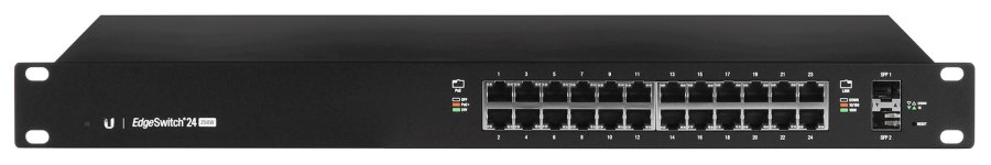 Ubiquiti ES-24-250W netvrksswitch Administreret L2/L3 Gigabit Ethernet (10/100/1000) Strm over Ethernet (PoE) 1U Sort #1