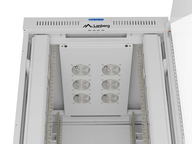 Lanberg FF01-8047-12SL stativ 47U Fritst�ende reol Gr� #12