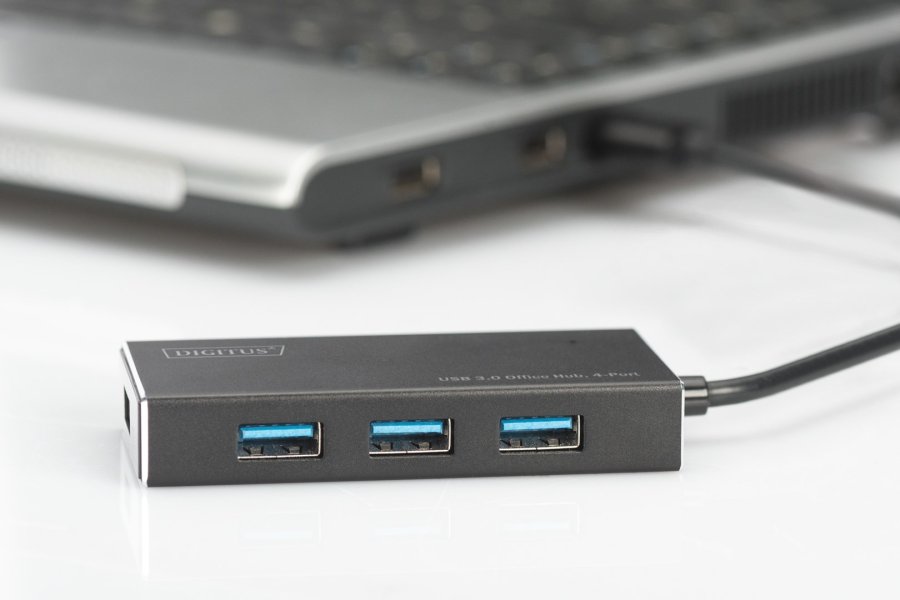 Digitus DA-70240-1 interface hub USB 3.2 Gen 1 (3.1 Gen 1) Type-A 5000 Mbit/s Sort #3