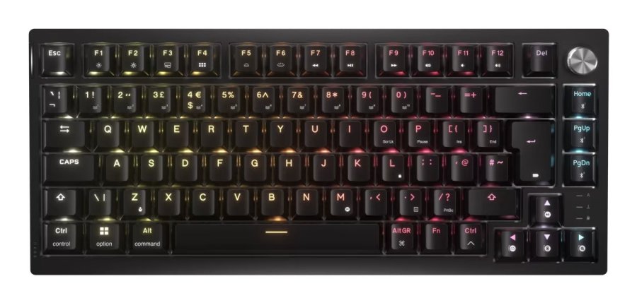 Corsair K65 PLUS tastatur Spil USB + RF Wireless + Bluetooth QWERTY US engelsk Sort #1