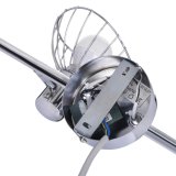 Activejet GIZEL tredobbelt loft vglampe strip krom E14 vglampe til stuen #2