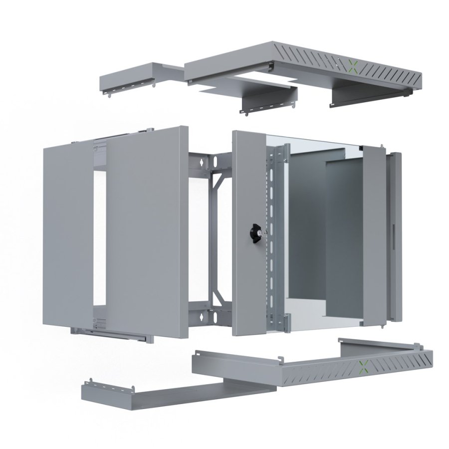 EFB Elektronik WGX-1206GR.G1 stativ 12U V�gmonteret stativ Gr� #3