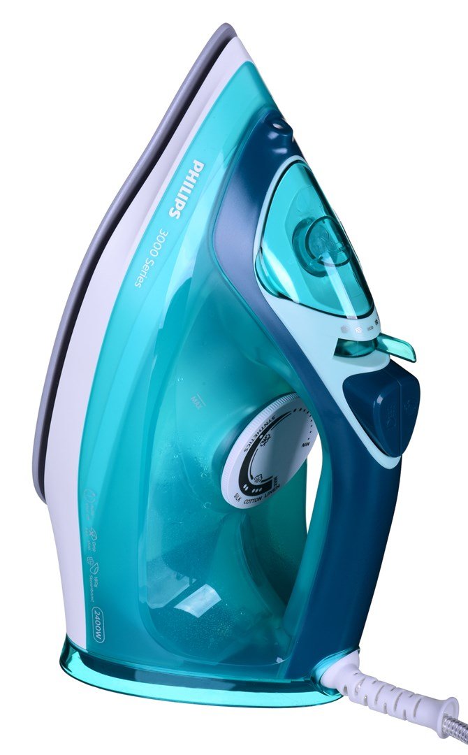 Philips 3000 series DST3030/70 strygejern Dampstrygejern Keramisk strygesl 2400 W Turkis #1