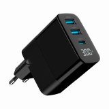 Gembird TA-UC-PDQC30LCD-BK-02 oplader til mobil enhed Universel Sort Vekselstrm Hurtig opladning Indendrs #4