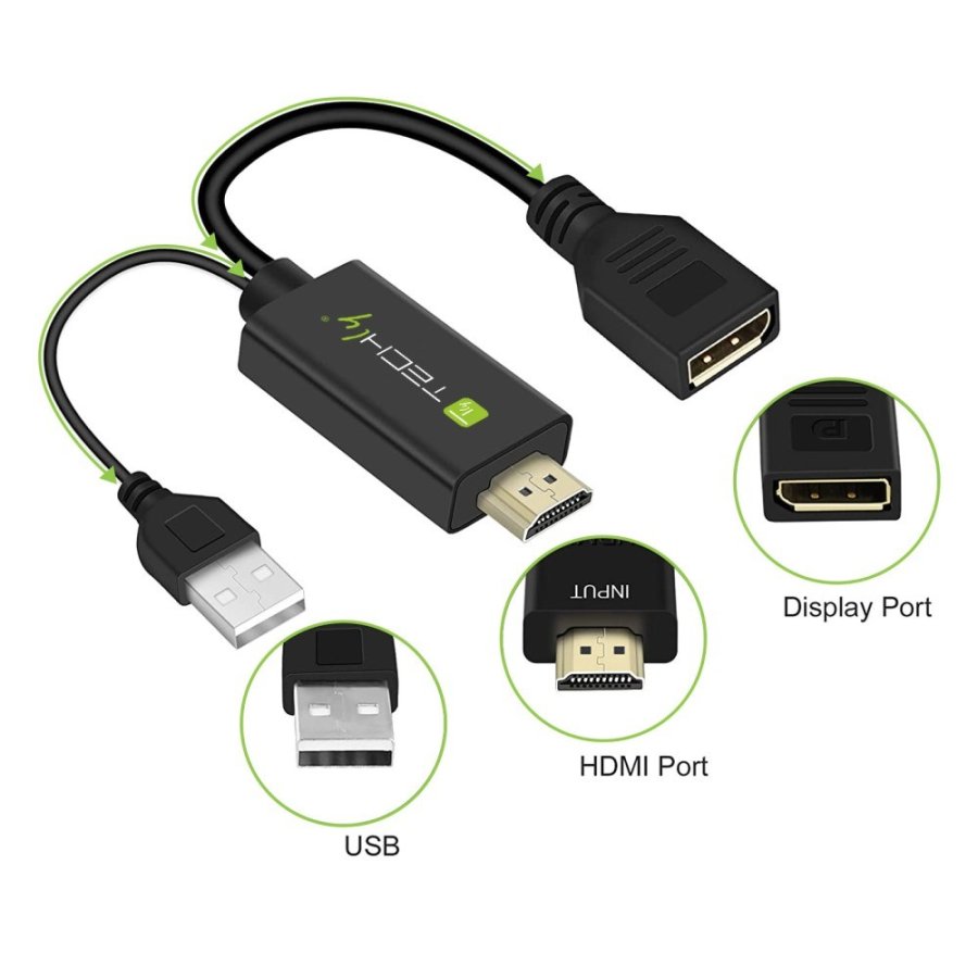Techly ICOC HDMI-DP12A video omformer 4096 x 2160 pixel #3