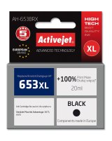 Activejet AH-653BRX Blk til HP-printere; Erstatning HP 653XL 3YM75AE; Premium; 720 sider; sort #1