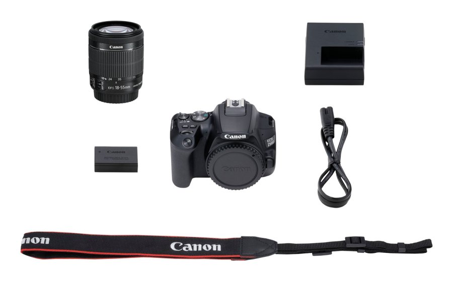 Canon EOS 250D+EF-S 18-55mm SLR kamerast 24,1 MP CMOS 6000 x 4000 pixel Sort #12