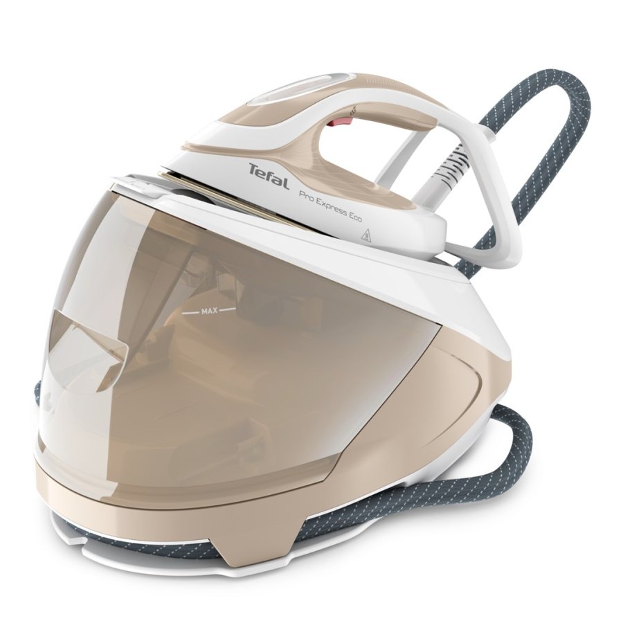 Tefal Pro Express Eco GV9E22E0 Dampstrygning station 2200 W 1,8 L Durilium AirGlide Autoclean soleplate Beige, Hvid #1