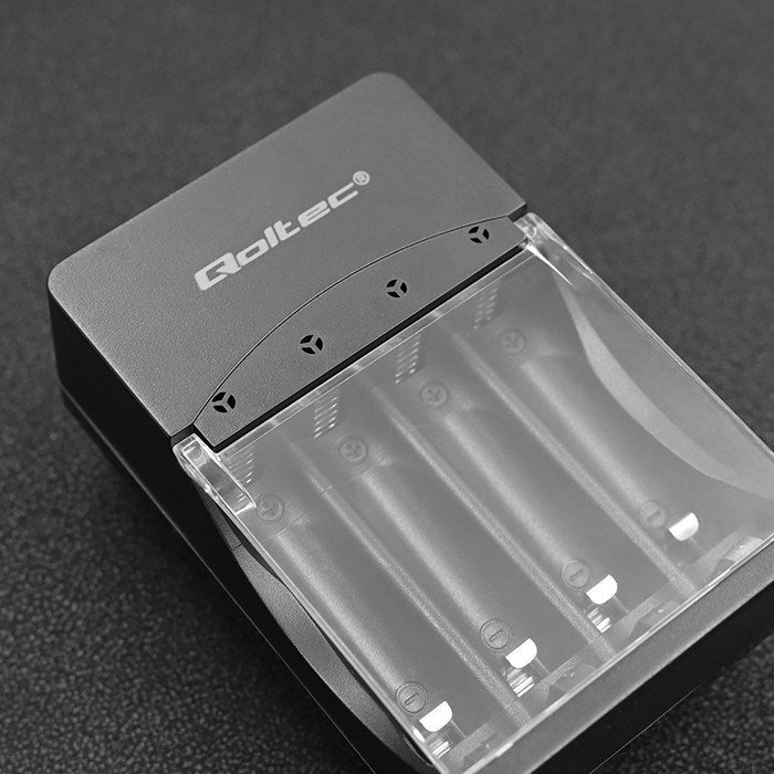 Qoltec 50653 Batterioplader til Ni-MH type R03/AAA R6/AA #25